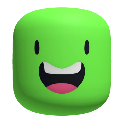 Happy Smile Face - Neon Green | Roblox Item - Rolimon's