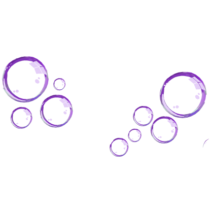 [🌟] Purple Bubbles Cluster Aura - Frutiger Aero