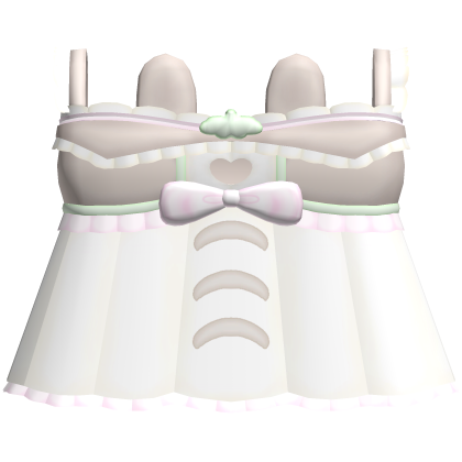 🌱⋆.˚ pastel cutecore totoro ruffled dress Roblox item