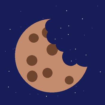 A Giant Floating Cookie in Space