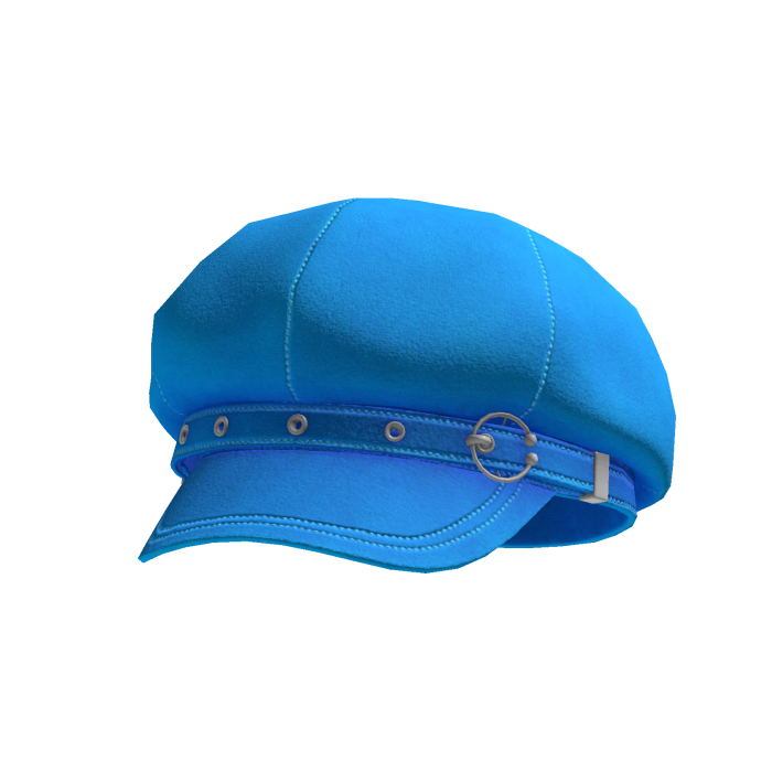 Goth Style Blue Hat