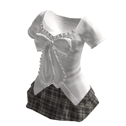 🍀Bow Mini Dress (Brown)