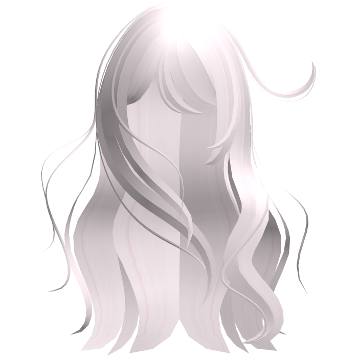 ♡ windy anime girl messy long hair (light pink)