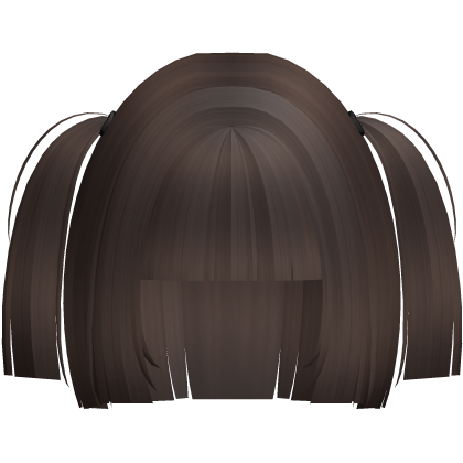 ♡ brown blunt cut hime bob pigtails