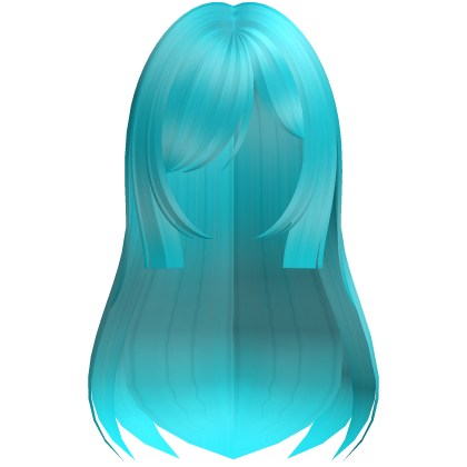 Cute Long Layered Hair (Ocean Blue) Roblox item