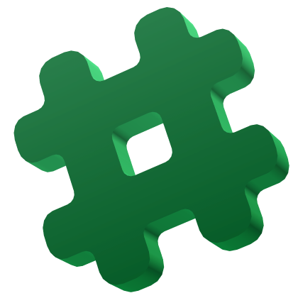 Green Hashtag