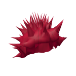 Red Spiky Hair Demured