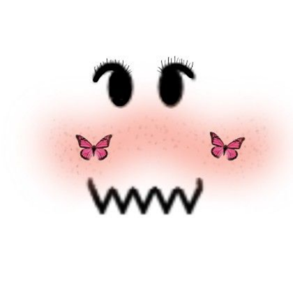 Butterflies face Roblox decal
