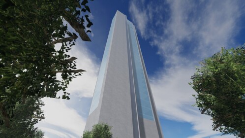 skyscraper and elevators 