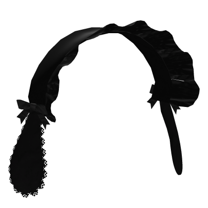 ݁Ი𐑼 : Black Lace Bunny Bonnet 