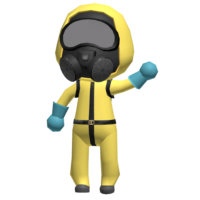 Hazmat Suit Animal Hospital Right Shoulder Pal