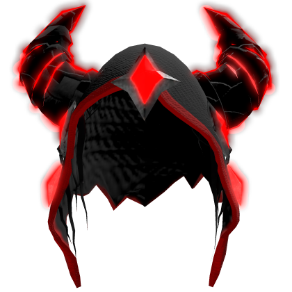 🔥 [GLOWS] Red Glowing Demon Horn Hood ♦️