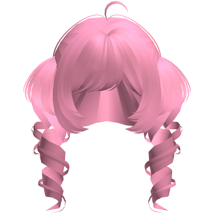 pink tweencore messy whimsy chunky pigtails