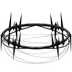 Black Gothic Void Rusty Halo Crown