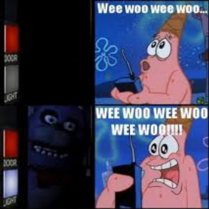 Funny Picture of Bonnie Scaring Patrick Roblox decal