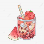 Watermelon boba~