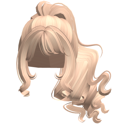 Kawaii High Windy Fluffy Ponytail (Blonde) Roblox item