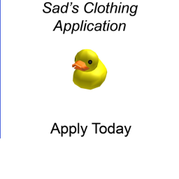 Sad’s Clothing Application