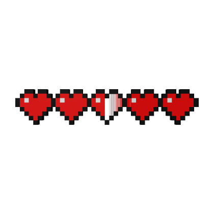 Animated HP Pixel Heart Bar