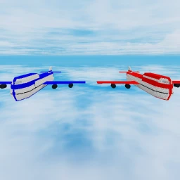 Red Airplane vs Blue Airplane icon