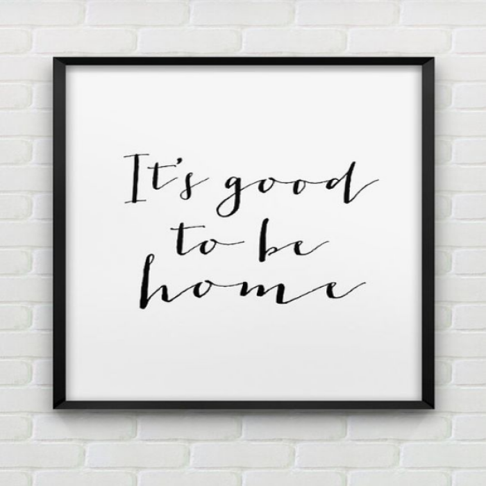 Its Good to Be Home Modern Art Roblox decal