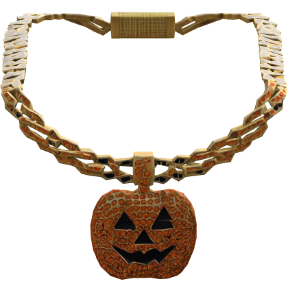 Iced Out Jack-o'-lantern halloween pumpkin chain