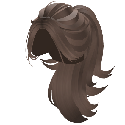 Voluminous Swirly Preppy Ponytail (Brown) Roblox item