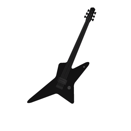 y2k black guitar