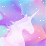 rainbow unicorn colorful loving and LOVE