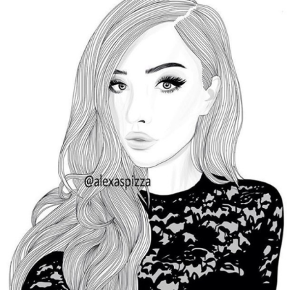 girl outline Roblox decal