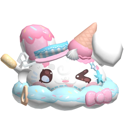 Cute Vanilla Ice Cream Bunny | Roblox Item - Rolimon's