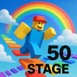 [50 Stage] Easy Parkour Obby 🌈