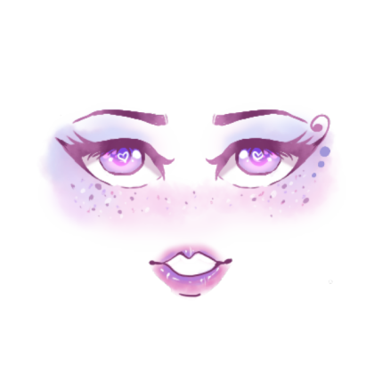 Pastel Makeup Face Roblox decal