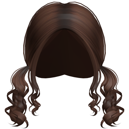 Short Spiral Springy Curly Pigtails (Brown) Roblox item