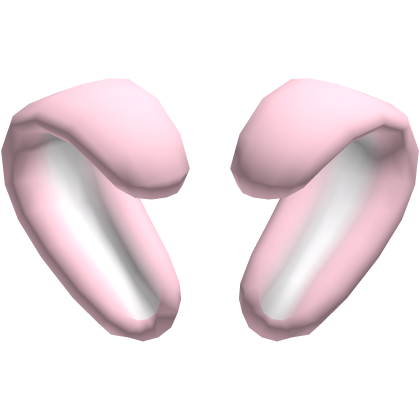 🐇 cute heart-shaped fluffy bunny ears pink