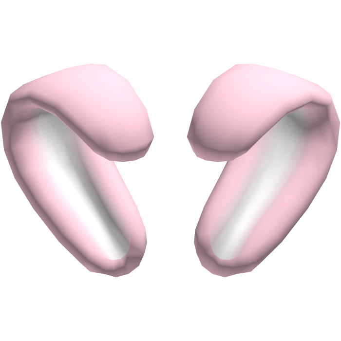 🐇 cute heart-shaped fluffy bunny ears pink