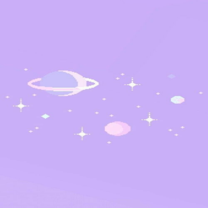aesthetic purple pixel art space Roblox decal