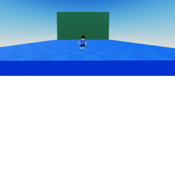 Watch a Green Cube randomly change sizes