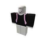 Black shirt with a Pink Backpack