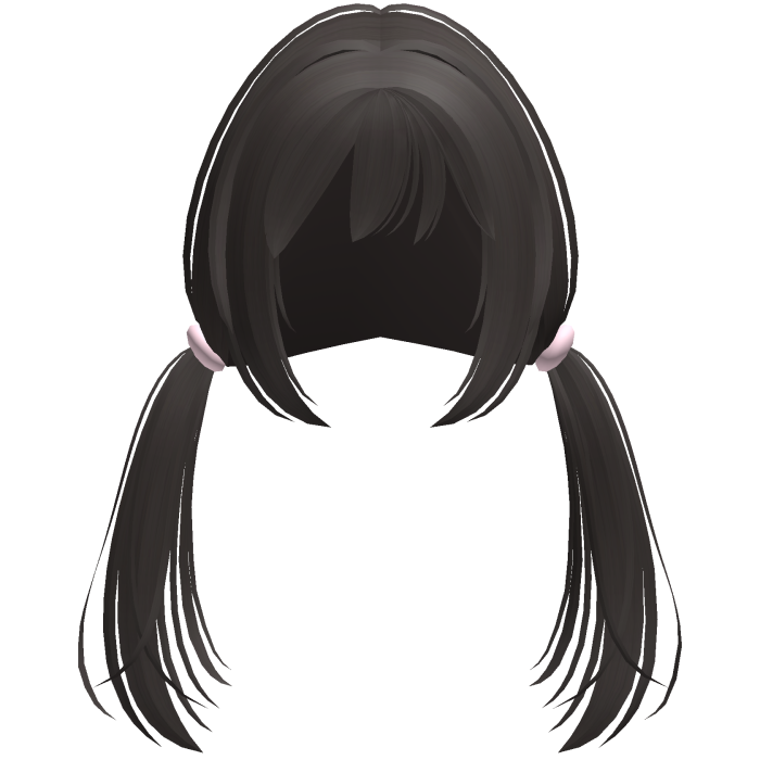dark ash manga cutie loose low pigtails
