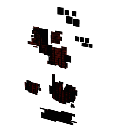 [ANIMATED] GLITCHED LEG ATTACHMENT RED BINARY