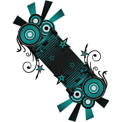 Teal Frutiger Metro Skateboard Roblox item