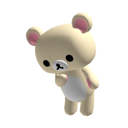 ♡ kawaii big hugging teddy bear backpack | beige thumbnail