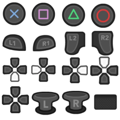 PlayStation 4 Buttons Sheet