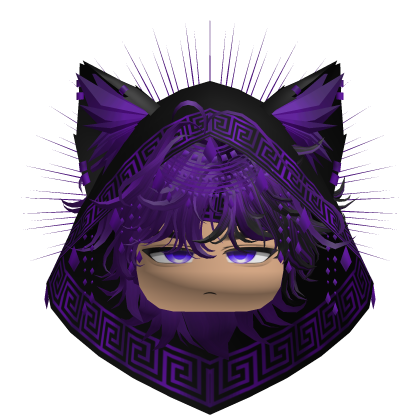 Egyptian Mullet w/ Divine Purple Black Hood