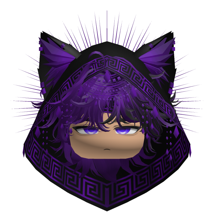 Egyptian Mullet w/ Divine Purple Black Hood