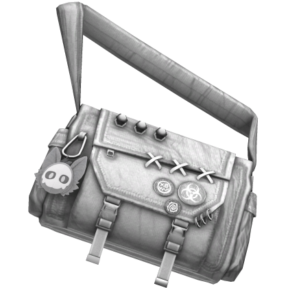 Y2K Punk Grunge Emo White Streetwear Crossbody Bag Roblox item
