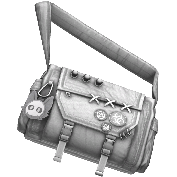 Y2K Punk Grunge Emo White Streetwear Crossbody Bag