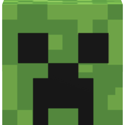 Green Creepy Monster Pixel Hat Face Head
