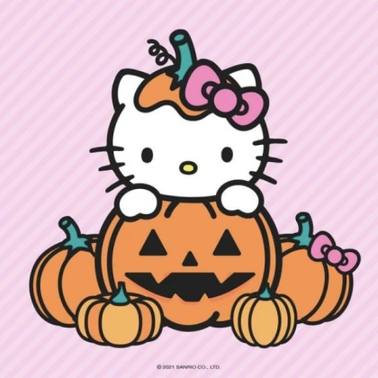 hello kitty pumpkin halloween